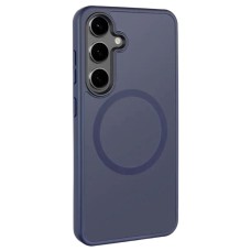 Чохол Samsung Galaxy S26, Galaxy S26 Pro, Epik Metal Buttons Colorful, Navy Blue, MagSafe, Синій
