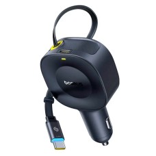 Автомобильное зарядное устройство Baseus C02069 PrimeTrip VR2, С кабелем, Type-C, Черный