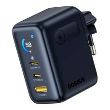 Мережевий зарядний пристрій Baseus E0121B PicoGo AE21, Type-C, з кабелем, Чорний