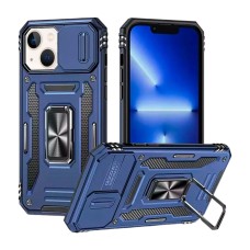 Чехол Apple iPhone 15, Epik Camshield Army Ring, Navy, Синий