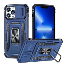 Чехол Apple iPhone 15 Pro Max, Epik Camshield Army Ring, Navy, Синий