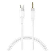 Кабель AUX XO NB-R279B, Type-C, 1.0 м., Білий