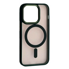Чохол Apple iPhone 13 Pro Max, Cristal Guard, Dark Green, MagSafe, Зелений