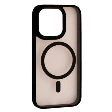 Чохол Apple iPhone 13, iPhone 14, Cristal Guard, MagSafe, Чорний