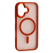 Чохол Apple iPhone 16, Cristal Guard, MagSafe, Помаранчевий