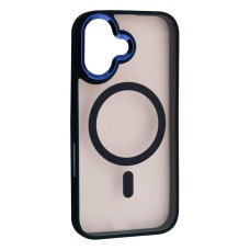 Чохол Apple iPhone 16 Plus, Cristal Guard, Dark Blue, MagSafe, Синій