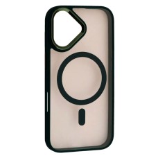 Чохол Apple iPhone 17, Cristal Guard, Dark Green, MagSafe, Зелений