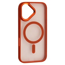 Чохол Apple iPhone 17, Cristal Guard, MagSafe, Помаранчевий
