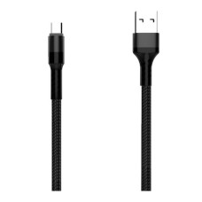 USB кабель WUW X192, MicroUSB, 2.0 м., Чорний