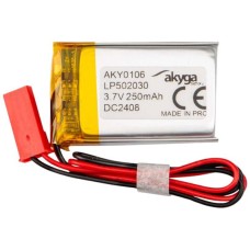 Акумулятор універсальний для гаджетів, 250 mAh, 5,5 x 21 x 32,5 мм.