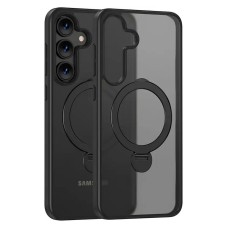 Чохол Samsung Galaxy S26 Edge, Galaxy S26 Plus, Epik Metal Buttons HQ Ring, MagSafe, Чорний