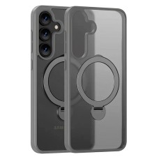Чохол Samsung Galaxy S26 Edge, Galaxy S26 Plus, Epik Metal Buttons HQ Ring, MagSafe, Сірий