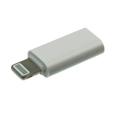 Переходник K6 Apple iPhone SE 2022, iPhone 14 Pro Max, iPhone 14 Plus, iPhone 14 Pro, iPhone 14, iPhone 13 Pro, iPhone 13 Mini, iPhone 13, iPhone 13 Pro Max, iPhone 12 Mini, iPhone 12 Pro Max, iPhone 12 Pro, iPhone 12, Type-C, Lightning, Белый