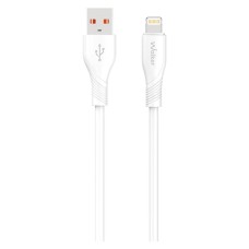 USB кабель Walker C585 Apple iPhone SE 2022, iPhone 14 Pro Max, iPhone 14 Plus, iPhone 14 Pro, iPhone 14, iPhone 13 Pro, iPhone 13 Mini, iPhone 13, iPhone 13 Pro Max, iPhone 12 Mini, iPhone 12 Pro Max, iPhone 12 Pro, Lightning, 1.0 м., Білий