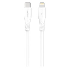 USB кабель Walker C585 Apple iPhone SE 2022, iPhone 14 Pro Max, iPhone 14 Plus, iPhone 14 Pro, iPhone 14, iPhone 13 Pro, iPhone 13 Mini, iPhone 13, iPhone 13 Pro Max, iPhone 12 Mini, iPhone 12 Pro Max, iPhone 12 Pro, Lightning, 1.0 м., Білий