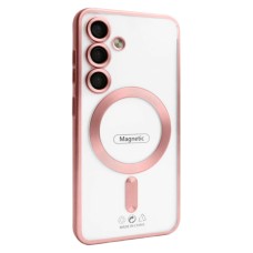 Чохол Samsung Galaxy S26, Galaxy S26 Pro, Metallic Full Camera, Pink Matte, MagSafe, Рожевий