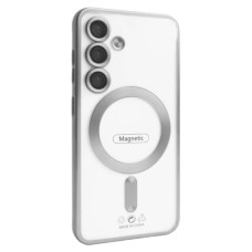 Чохол Samsung Galaxy S26, Galaxy S26 Pro, Metallic Full Camera, Silver Matte, MagSafe, Срібний