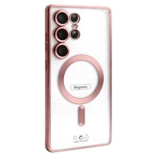 Чохол Samsung Galaxy S26 Ultra, Metallic Full Camera, Pink Matte, MagSafe, Рожевий
