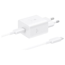 Сетевое зарядное устройство Samsung EP-T4511, с кабелем, Type-C, Белый