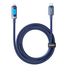 USB кабель Remax CB11 Hungy Apple iPhone SE 2022, iPhone 14 Pro Max, iPhone 14 Plus, iPhone 14 Pro, iPhone 14, iPhone 13 Pro, iPhone 13 Mini, iPhone 13, iPhone 13 Pro Max, iPhone 12 Mini, iPhone 12 Pro Max, Lightning, 1.2 м., Синій