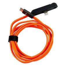 USB кабель Apple iPhone SE 2022, iPhone 14 Pro Max, iPhone 14 Plus, iPhone 14 Pro, iPhone 14, iPhone 13 Pro, iPhone 13 Mini, iPhone 13, iPhone 13 Pro Max, iPhone 12 Mini, iPhone 12 Pro Max, iPhone 12 Pro, Lightning, 1.2 м., Оранжевый