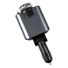 Автомобільний зарядний пристрій Starlight D1 Apple iPhone SE 2022,iPhone 14 Pro Max,iPhone 14 Plus,iPhone 14 Pro,iPhone 14,iPhone 13 Pro,iPhone 13 Mini,iPhone 13,iPhone 13 Pro Max,iPhone 12 Mini,iPhone 12 Pro Max,iPhone 12 Pro, Lightning, З кабелем, Сірий