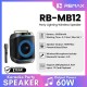 Колонка Bluetooth Remax RB-MB12 Party Lighting, Черный