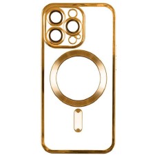 Чохол Apple iPhone 17 Pro Max, Metallic Full Camera, MagSafe, Золотий