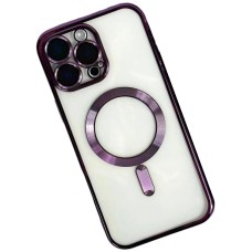Чохол Apple iPhone 17, Metallic Full Camera, MagSafe, Фіолетовий