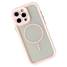 Чохол Apple iPhone 12 Pro Max, Clear Shock Thin, MagSafe, Рожевий