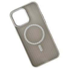 Чохол Apple iPhone 16, Wavy Pattern Matte, MagSafe, Сірий