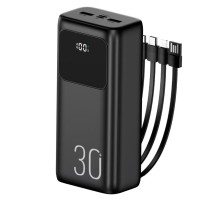 Павербанк (Power Bank) WUW TUGI Y31, 30000 mAh, Черный
