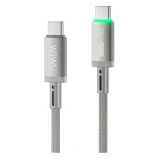 USB кабель Wiwu MagLink, Type-C, 1.0 м., Сірий