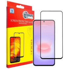 Захисне скло Samsung A376 Galaxy А37, A576 Galaxy А57, Dengos, Чорний