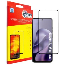 Захисне скло Motorola Moto G17, Moto G17 Power, Dengos, Чорний