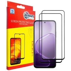 Захисне скло OPPO A6, A6k, A6x, Dengos, Чорний