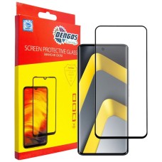 Захисне скло Xiaomi Poco M8 5G, Dengos, Чорний