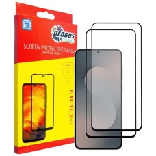 Захисне скло Samsung Galaxy S25 FE, Dengos, Чорний