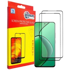 Захисне скло OPPO Realme 12 4G, Dengos, Чорний