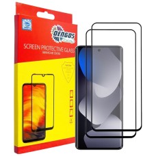 Захисне скло Xiaomi Redmi Note 15, Dengos, Чорний