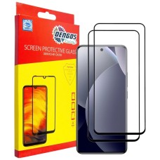 Захисне скло Xiaomi Redmi Note 15 Pro 5G, Dengos, Чорний
