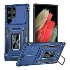 Чохол Samsung S918 Galaxy S23 Ultra, Epik Camshield Army Ring, Navy, Синій
