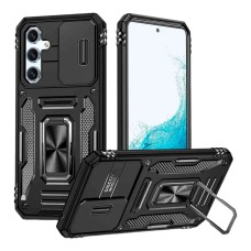 Чохол Samsung Galaxy S26 Edge, Galaxy S26 Plus, Epik Camshield Army Ring, Чорний