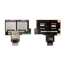 Шлейф HTC T328d Desire VC, з роз'ємом на sim карту