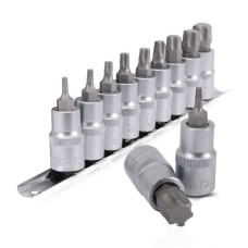 Набор насадок TORX на планке 1/2, 9 шт., HT-1849