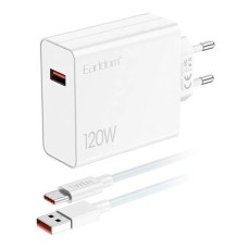 Сетевое зарядное устройство Earldom ES-EU48C, с кабелем, Type-C, Белый