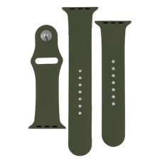 Ремінець Apple Watch 42, Watch 44, Silicone WatchBand, Dark Olive, Оливковий