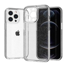 Чехол Apple iPhone 12 Pro, Color Glitter, Прозрачный