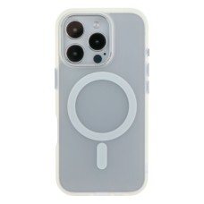Чехол Apple iPhone 15 Pro, Space Color Matte, MagSafe, Белый