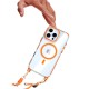 Чохол Apple iPhone 17 Air, Lanyard, MagSafe, Рожевий
